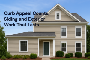 Curb Appeal Counts Siding and Exterior Work That Lasts