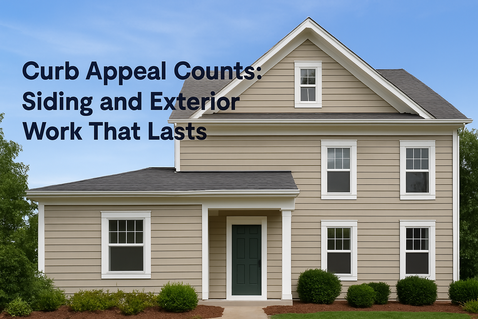Curb Appeal Counts Siding and Exterior Work That Lasts